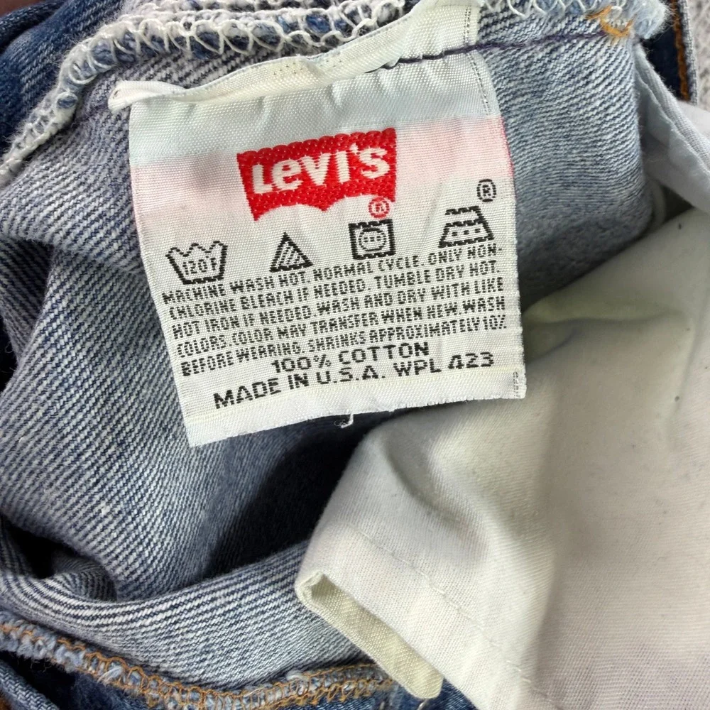 Vintage Levi's 501xx Jeans Men 34x30 Blue 90s Made in USA Button Fly Denim